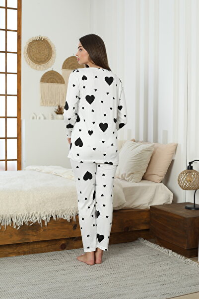 LİLA İÇ GİYİM Set de pijamale cu mâneci lungi, acoperite cu negru Pegasus