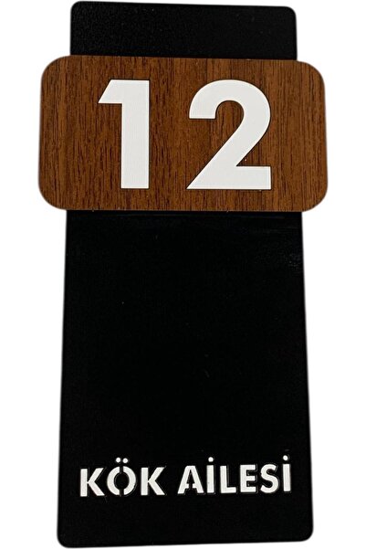 6. Pro Kişiye Özel Kapı Süsü Numaralık Aile İsmi Ve Hoş Geldiniz Yazılı Dekoratif Ev Hediyesi