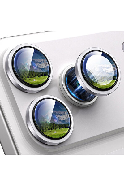 Optim Solution Folie Lentile pentru Apple iPhone 17 Pro Max, Rezistenta la Zgarieturi, Argintiu