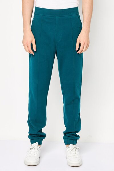 Lacoste Men Regular Fit Pleated Jogger Pants, Teal