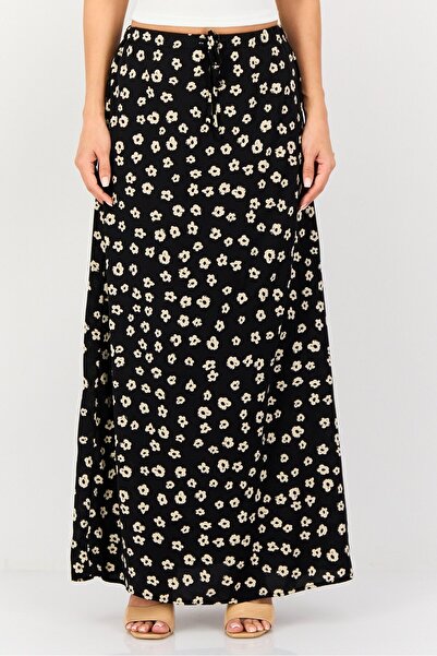 Brave Soul Women Floral Print Maxi Skirt, Multicolor