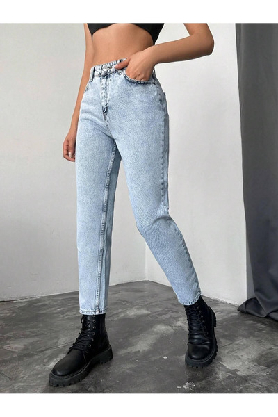 kleshus بنطلون جينز ليكرا نسائي أزرق كارموم جين-إتش بي-4