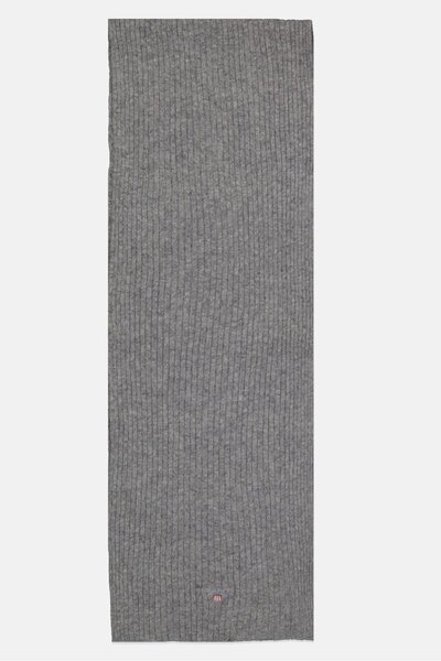 Gant Men Textured Scarf 185 x 30 cm, Grey