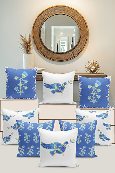 Filamente Husă pentru pernă cu imprimare digitală pe două fețe, 8 bucăți, cu ...