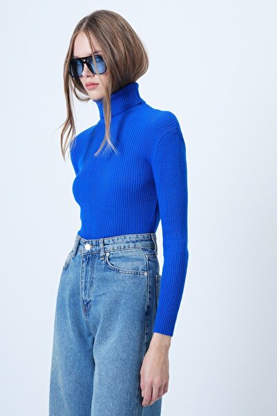 VAGGON Pulover tricotat cu mânecă lungă pentru femei Saks Vs01202