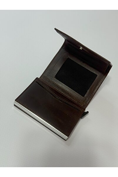 Nevgiss Aksesuar Real Leather Wallet with Mechanical Snap Closure