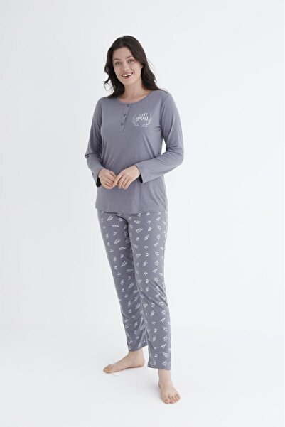 Alperi Long Sleeve Seasonal Pajama Set Viscose 790-31