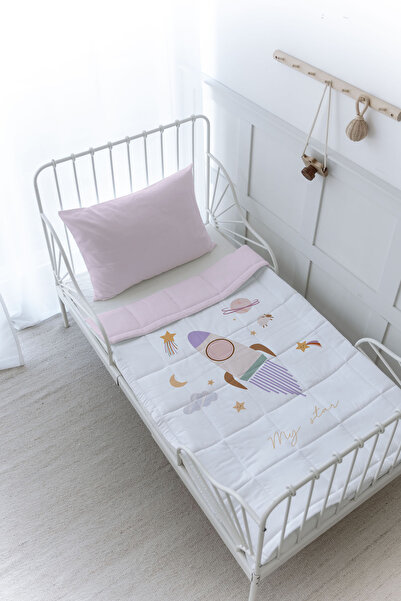 Tuğba Kuğu Organic Printed Baby (100X150 cm) Quilt Set - Iconic Series - Vint...
