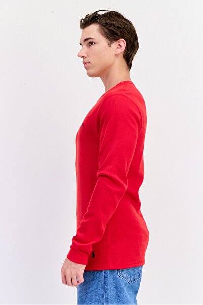 Polo Ralph Lauren Men Crew Neck Embroidered Logo Long Sleeves Sweatshirt, Red