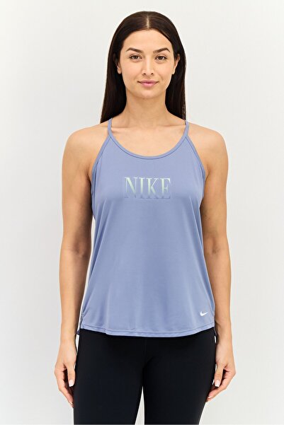 Nike Women Dri Fit Sleeveless Training Tank Top, Slate Blue