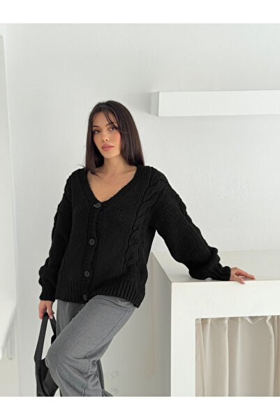 fiolin Εξαιρετικά απαλή ζακέτα με λαιμόκοψη σε σχήμα V με 4 κουμπιά