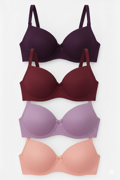 SOFENNA Set de sutien zilnic din 4 piese, cu sârmă și susținere, pentru femei