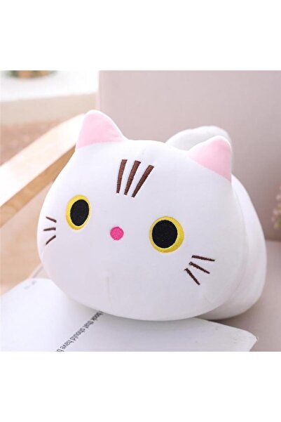 Malvys Plush Toy White Cat "Snowy" 25 cm, Kawaii Toy for Girls and Boys