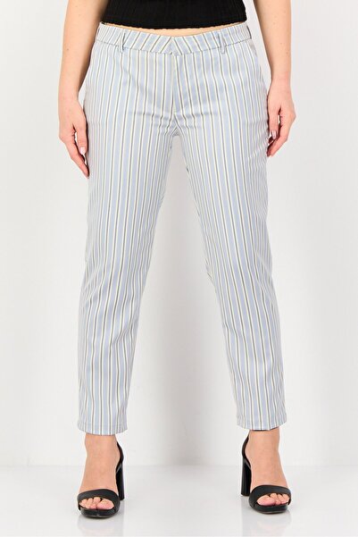 Reiko بنطلون نسائي مخطط بقصّة سيجارة، متعدد الألوان