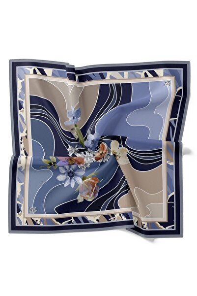 Levidor Φουλάρι με λουλουδάτο σχέδιο μπατίκ με λαμπερό κρυστάλλινο σχέδιο