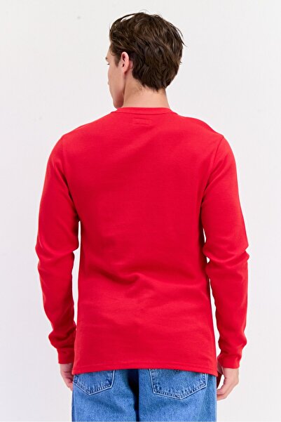 Polo Ralph Lauren Men Crew Neck Embroidered Logo Long Sleeves Sweatshirt, Red