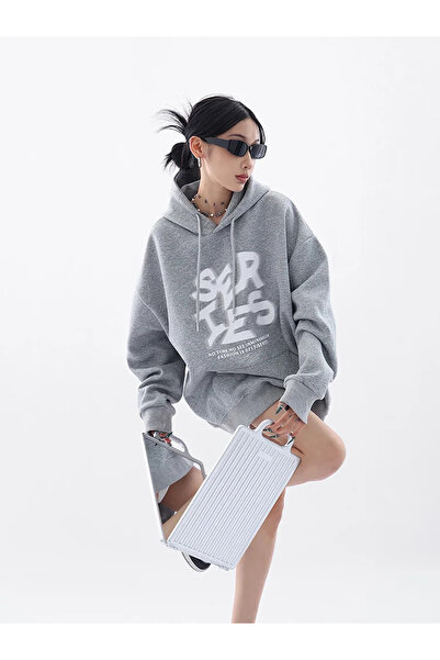 Flaubert سترة نسائية مطبوعة بتصميم فضفاض مصنوعة من 3 خيوط قطنية