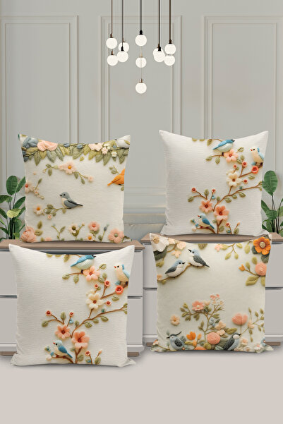 Filamente Husă de pernă cu imprimare digitală pe două fețe, 4 bucăți, aspect ...