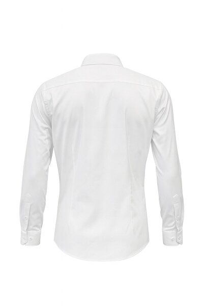 Plus Scorpion Men's Classic Shirt – Cotton Stretch Fabric, Slim Fit Long Sleeve, French Cuff