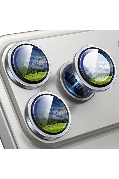 Optim Solution Folie Lentile pentru Apple iPhone 17 Pro Max, Rezistenta la Zgarieturi, Titanium Grey