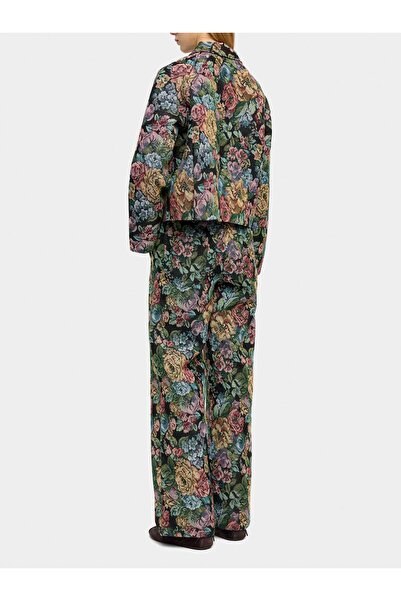 PARFOIS Çiçek Desenli Jakarlı Pantolon