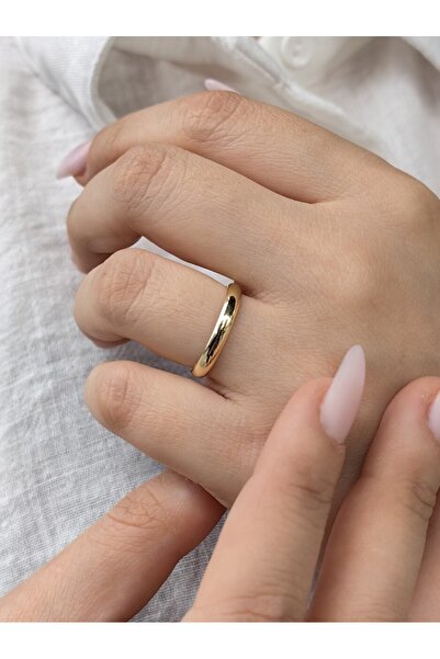 nasipkuyumcu 14 AYAR ALTIN ALYANS YÜZÜK 3 MM XAL000200