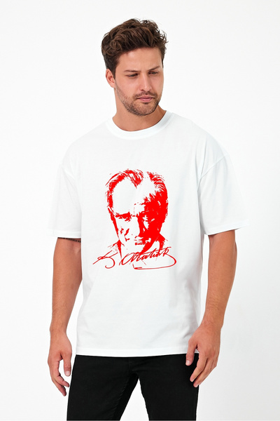 Windy Island Bărbați guler rotund Atatürk cu imprimeu bumbac 100% tricou