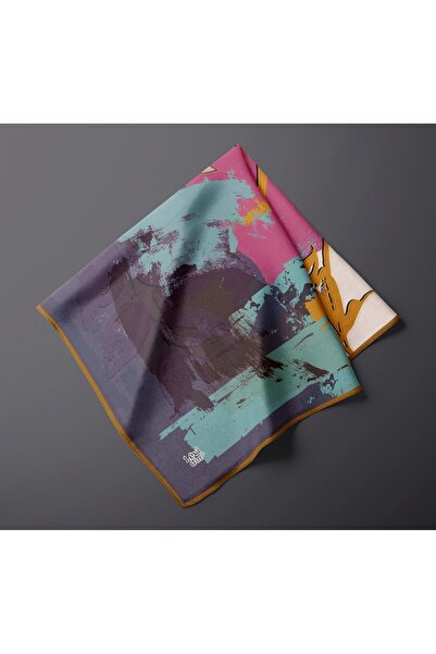 Levidor Αφηρημένο μοτίβο με πινέλο με φύλλα, αστραφτερό κρυστάλλινο κασκόλ