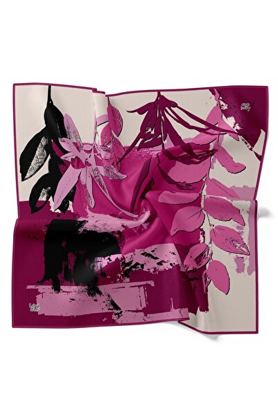 Levidor Αφηρημένο μοτίβο με πινέλο με φύλλα, αστραφτερό κρυστάλλινο κασκόλ