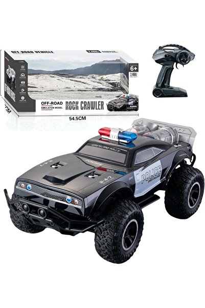REZZOSS Remote Control Car Toy Speed RC Police Rock Crawler 1:8 2.4GHz Off-Road