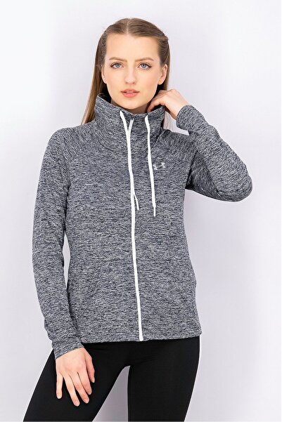 Under Armour Women UA Tech Twist Full Zip Sweater, Grey Combo