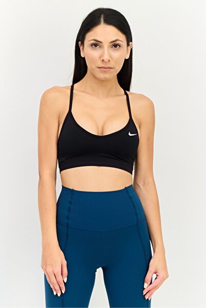 Nike Women Brand Logo Padded Sports Bra, Black