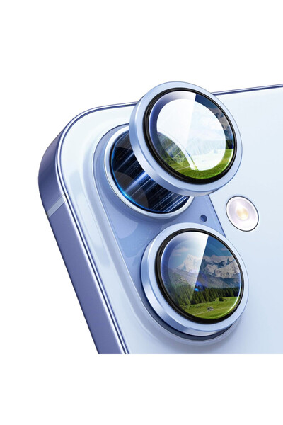 Optim Solution Folie Lentile pentru Apple iPhone 17, Rezistenta la Zgarieturi, Albastru