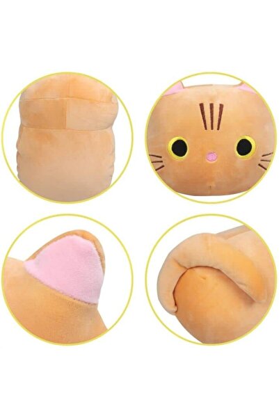 Malvys Plush Toy Orange Cat "Mimi" 25 cm, Soft and Fluffy, Cute Gift