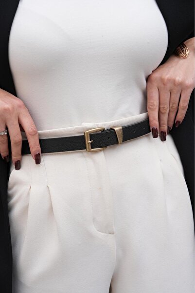 MODAM HİFA Antique Buckle Women's Belt Trouser Belt Dress Belt Waist Belt Shirt Belt