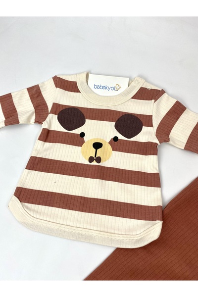 bebekyol Bear Printed Baby Set