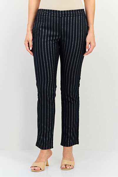 Reiko Women Street Fit Stripe Straight Leg Pants, Multicolor