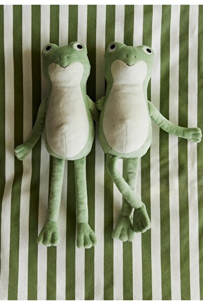 SHIVA Gift & More İşleme Detaylı Kurbağa Yumuşak Oyuncak Uyku ve Oyun Arkadaşı