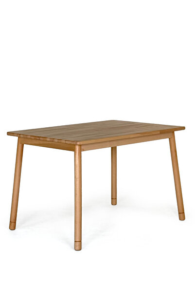 unboxdeco Alaçatı Masif Kayın Ahşap Mutfak Masası - 115 x 80