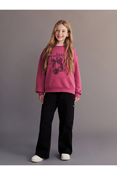 LC Waikiki Girls' Trousers with Elastic Waist