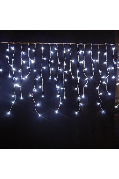 OEM Χριστουγεννιάτικη εγκατάσταση, κρόσια LED τύπου παγοκρύσταλλου, εξωτερικού χώρου, ψυχρό λευκό, 12 μέτρα