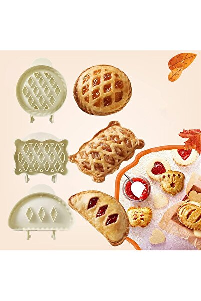 LUXER Set 3 Forme pentru Strudele/Foietaje/Placinte, Policarbonat PVC, Multip...