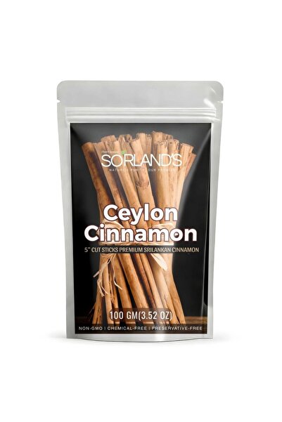 Sorland s أعواد قرفة سيلان (مقطعة ٥ بوصات) - دالشيني سريلانكي نقي، حلو وعطري طبيعي (١٠٠ غرام)