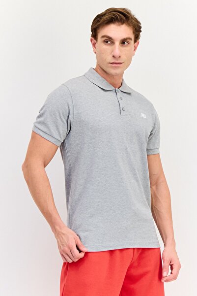 New Balance Men Standard Fit Short Sleeve Outdoor Polo Shirt, Grey