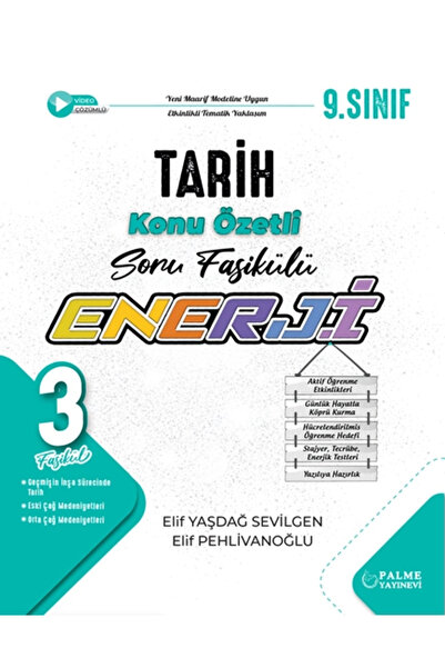 Palme Yayınevi Palme Yayıncılık 9. Sınıf Enerji Tarih Konu Özetli Soru Fasikü...