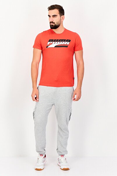 Puma Men Sportswear Fit Short Sleeves Outdoor T-Shirt, Red