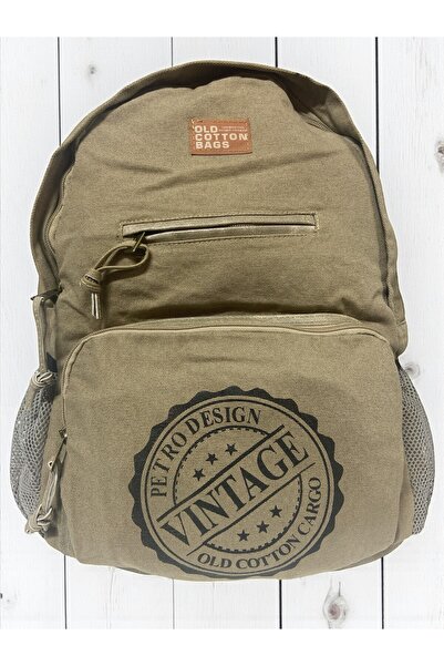 Old Cotton Quality Single Compartment Vintage Design Daily Trip School Backpack North Dakato Bag Brand 30X43Cm