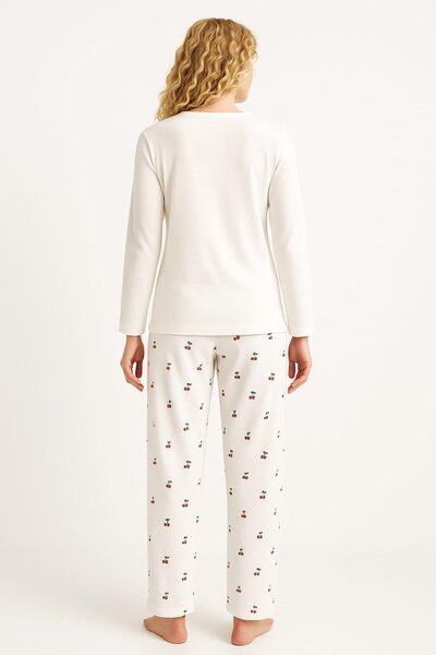 Pemilo Set pijama camisole 70806 pentru femei ALB