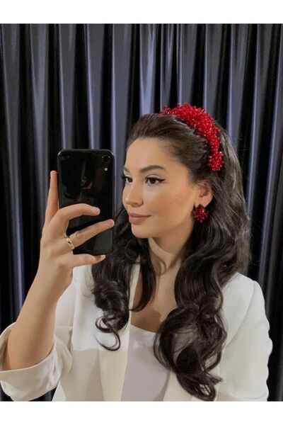 BYEN GİYİM Gelin Şık Aksesuarngi Boncuklu Gelin Kına Düğün Tacı