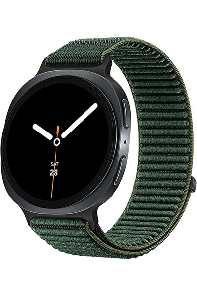 UnDePlus Apple Watch 10/11 42mm-38/40/41mm Kordon Dalgalı Cırt Cırt Hasır Kor...